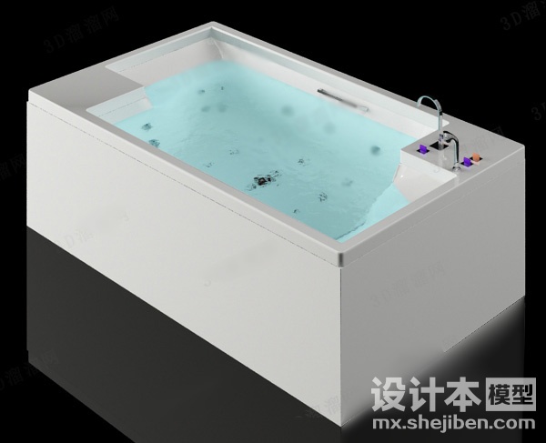 卫生间浴缸3d模型下载