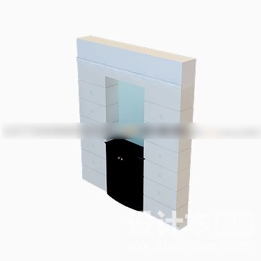 鞋柜3d模型下载