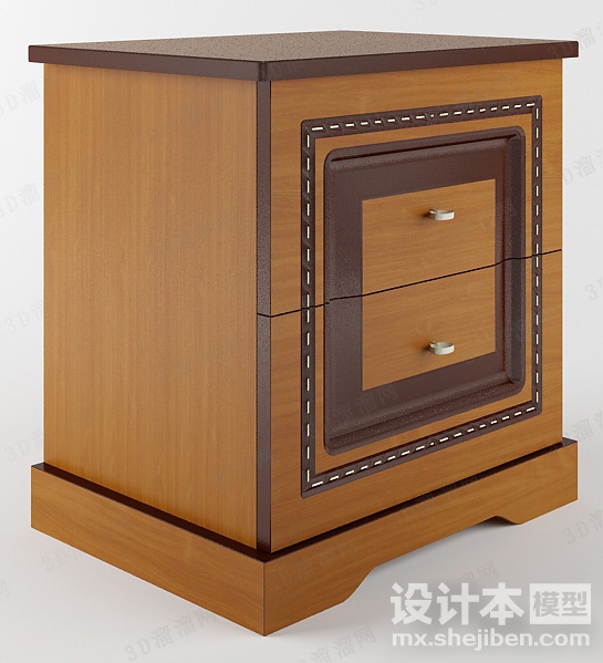 床头柜3d模型下载