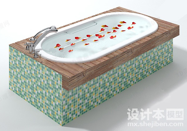浴缸3d模型下载