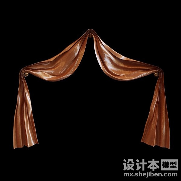 窗帘3d模型下载