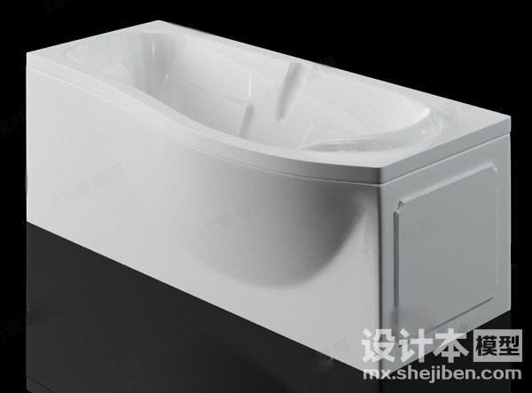 浴缸3d模型下载