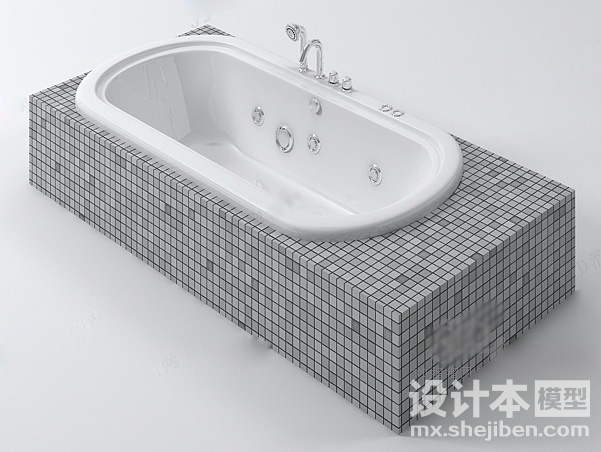 浴缸3d模型下载
