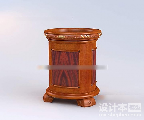 美工家具床头柜3d模型下载