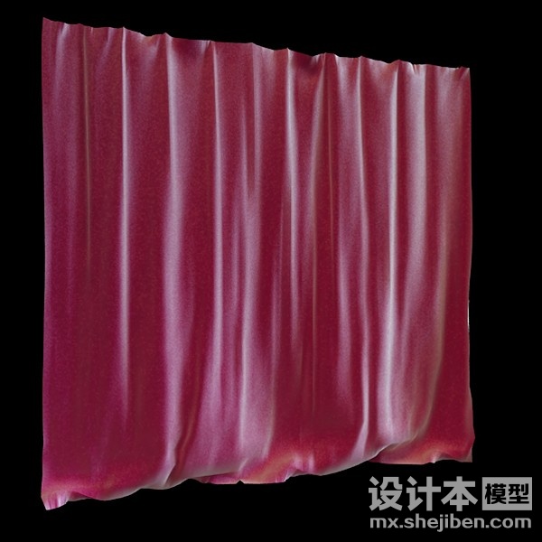 窗帘3d模型下载