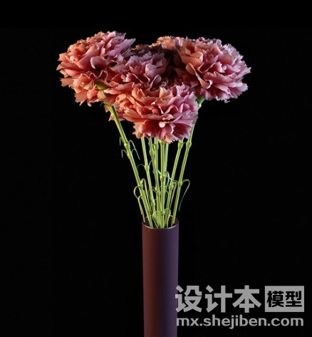 花瓶装花3d模型下载