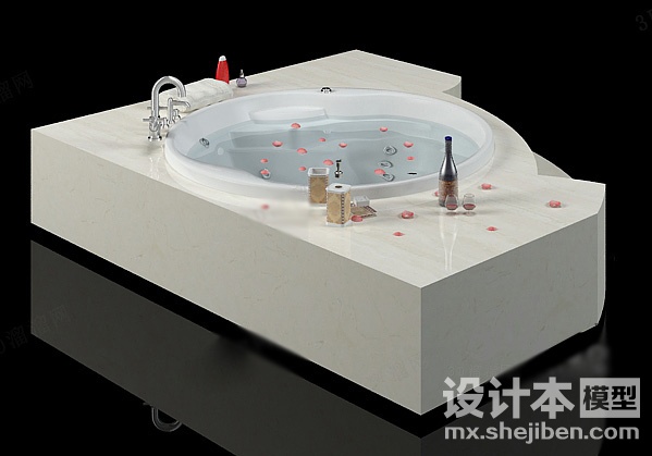 浴缸3d模型下载