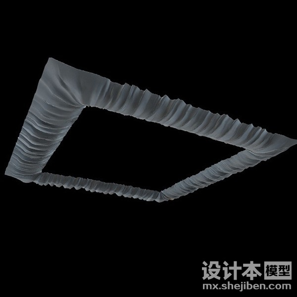 窗帘3d模型下载