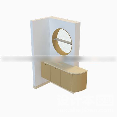 鞋柜3d模型下载
