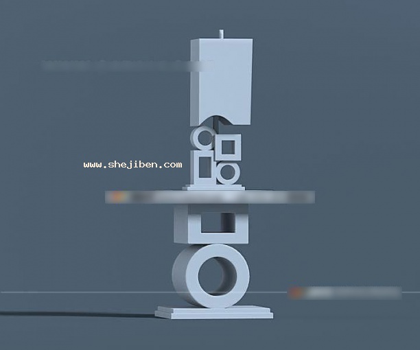 床头柜3d模型下载