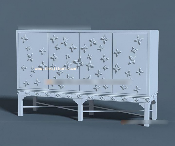 玄关端景台3d模型下载