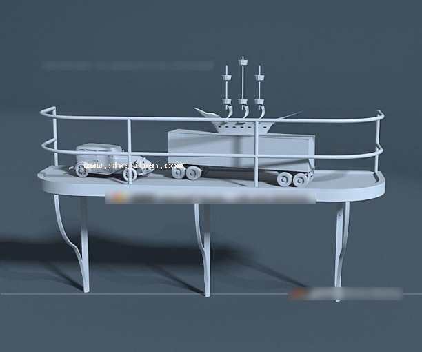 装饰架3d模型下载