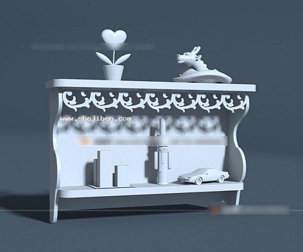 装饰架3d模型下载