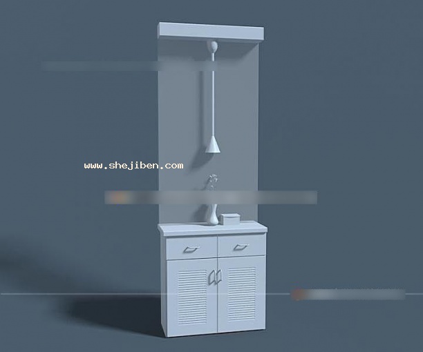 玄关端景台3d模型下载