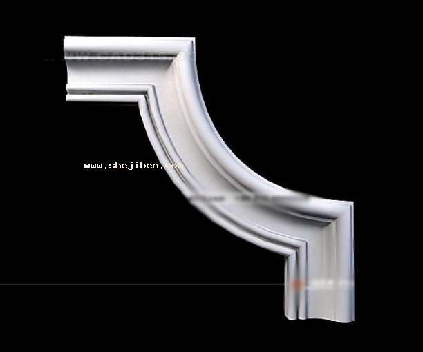 欧式线条3d模型下载