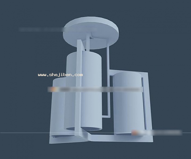 吸顶灯3d模型下载