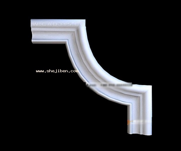 欧式线条3d模型下载