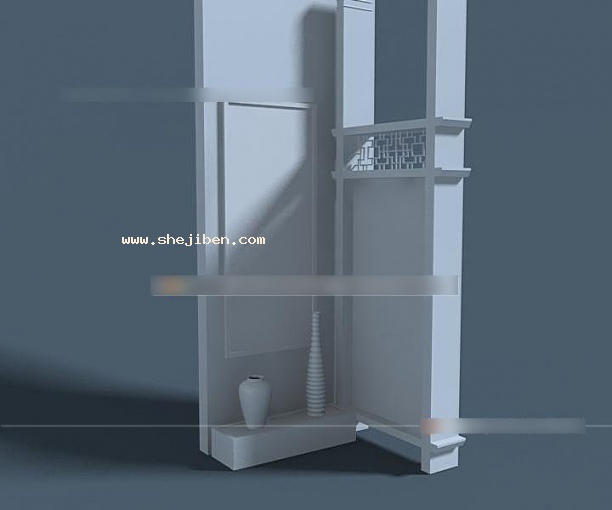 玄关端景台3d模型下载