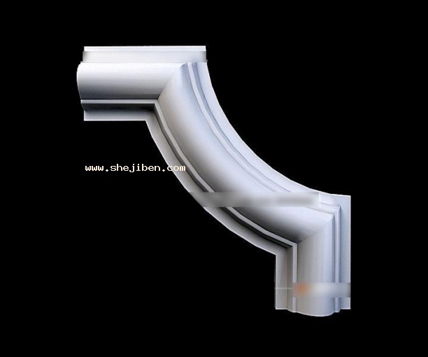 欧式线条3d模型下载