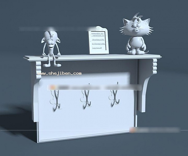 装饰架3d模型下载