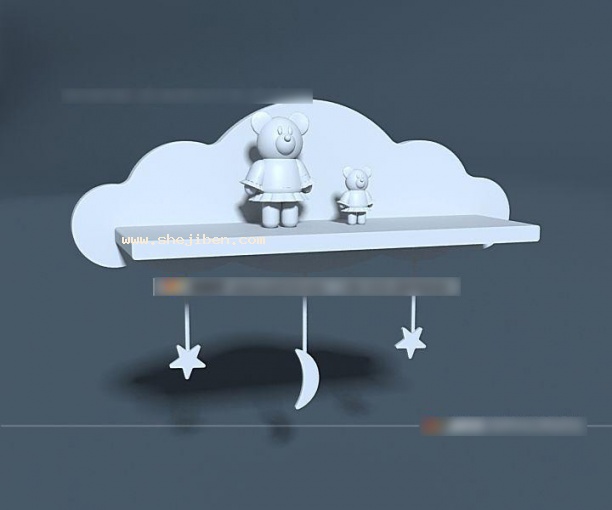 装饰架3d模型下载