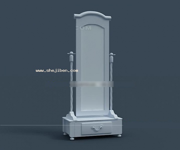 梳妆镜3d模型下载