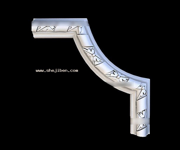 欧式线条3d模型下载
