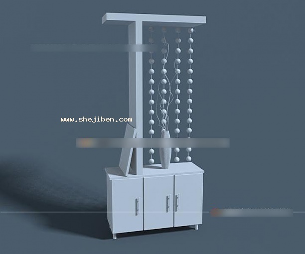 玄关端景台3d模型下载
