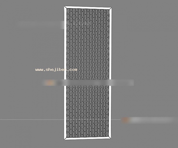 屏风隔断3d模型下载