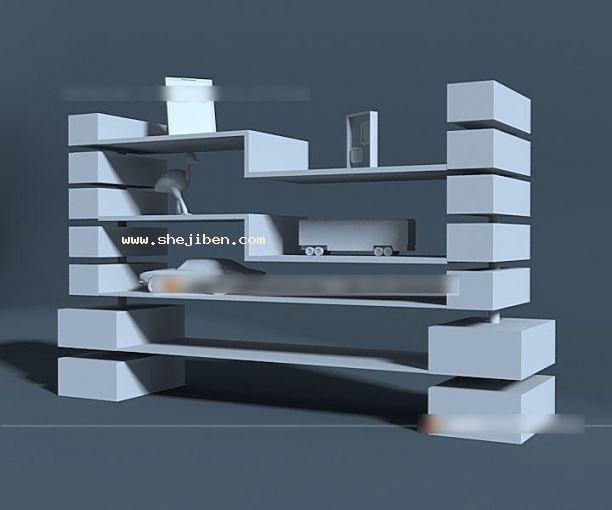 装饰架3d模型下载