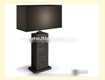 台灯3d模型下载