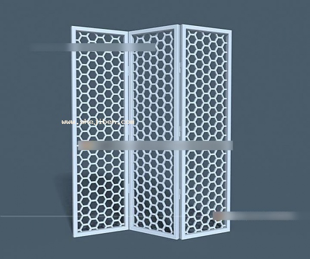 屏风隔断3d模型下载