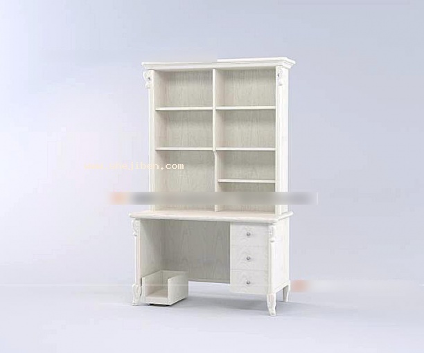 小书柜3d模型下载