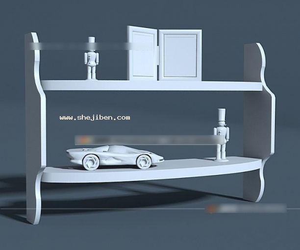 装饰架3d模型下载