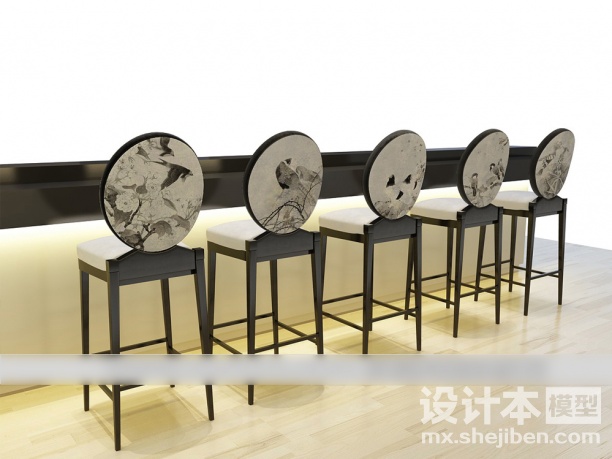 咖啡厅吧台3d模型下载