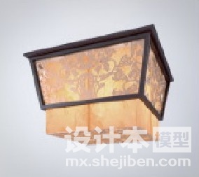 中式灯3d模型下载