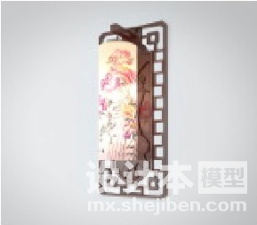 中式灯3d模型下载