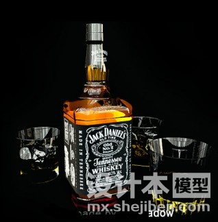酒瓶3d模型下载