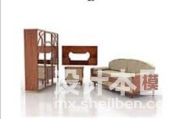 单人床3d模型下载