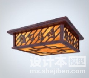 中式灯3d模型下载