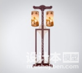 中式灯3d模型下载