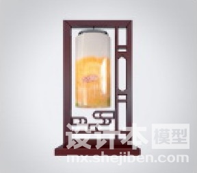 中式灯3d模型下载