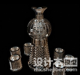 玻璃器皿3d模型下载