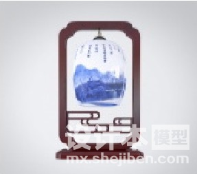 陶瓷灯3d模型下载