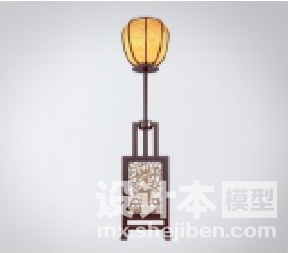 中式灯3d模型下载