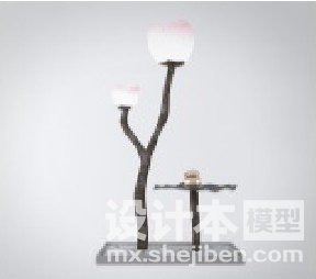 中式灯3d模型下载