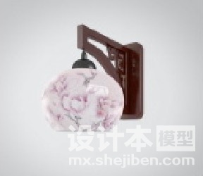 室外复古壁灯3d模型下载