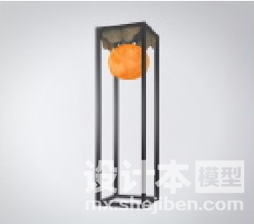中式灯3d模型下载