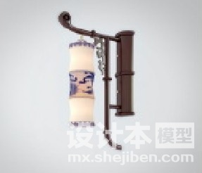 中式灯3d模型下载