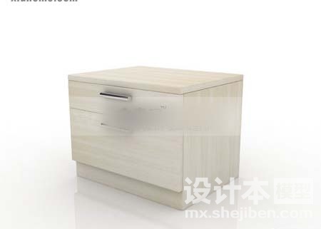 床头柜3d模型下载